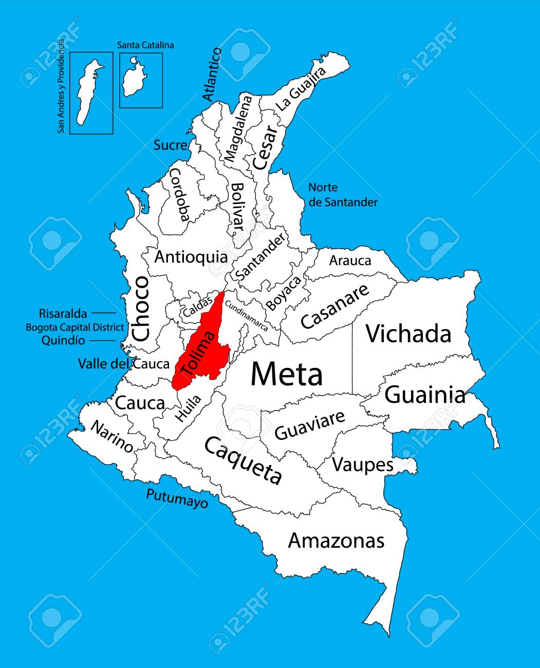 El Tolima Colombia y sus 47 municipios