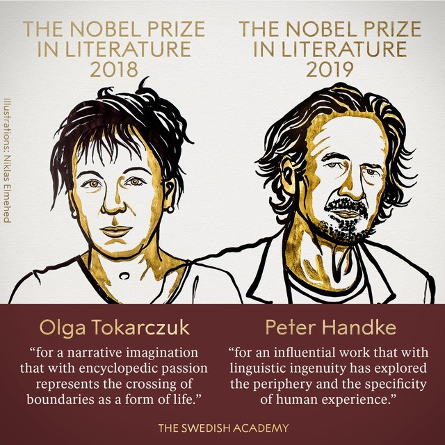 Olga Tokarczuk e Peter Handke ganham prêmio Nobel de Literatura